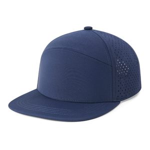 Gorra de Béisbol Unisex de 6 Paneles, Color Sólido, Malla Transpirable, Visera Plana, Informal para Exteriores, Primavera/Verano, para Adultos - Product Image 1