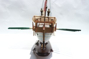 BASTARDE (HALLEY) - Maquettes de navires turcs en bois artisanales, décoration nautique antique pour la maison - Product Image 6