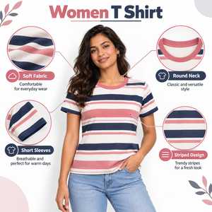 Camiseta Premium para Mujer, Ofrece Material Suave, Movimiento Cómodo y Calidad Duradera para la Moda Moderna y el Uso Diario Informal - Product Image 6