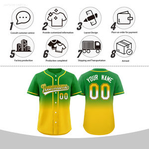 Uniformes de Béisbol Personalizados para Hombre con Logotipo, Uniformes de Equipo Premium con Botones Completos, Impresión Digital, Absorbentes de Humedad, 100% Poliéster, Manga Corta - Product Image 4