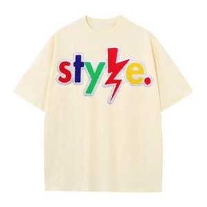 Camisetas con Logotipo Personalizado OEM, Impresión DTG, 100% Algodón Grueso, Camisetas Cuadradas para Hombre, Ropa Casual Urbana, Camisetas Bordadas, Pakistán - Product Image 3