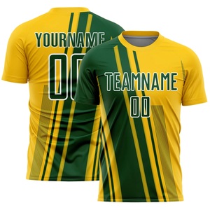 Conjunto de Uniforme de Fútbol Sublimado en Color Verde Azulado y Negro para Hombre, Manga Corta, Cuello Redondo, Poliéster que Absorbe la Humedad, para Todas las Temporadas - Product Image 2