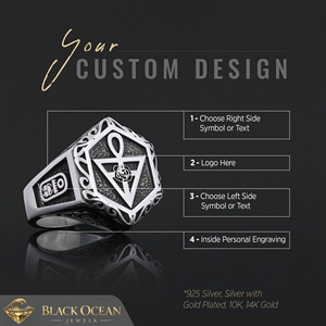 Bague BOJ RCJ 020 personnalisée en argent et diamant, bague de diplôme universitaire unisexe, cadeau pour les occasions de fête, prix bas - Product Image 6