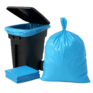 Bolsa de Basura de Plástico Resistente a Desgarros para Uso Doméstico, Azul, 36*48cm, 60 micras, Alta Resistencia, 55-60 Galones, PE, Reciclable - Product Image 1