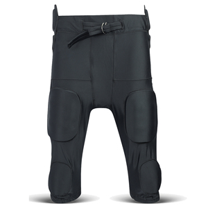 Mens Black Padded Football Pants Belt Closure Breathable <b>Athletic</b> Sportswear Practice Game Performance Football Gear football - Product Image 6