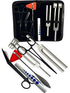 Kit de Diagnostic ORL Manuel 6 Pièces : Diapasons, Otoscope, Spéculum, Forceps, Ciseaux – Trousse d'Examen Clinique pour Hôpital - Product Image 2