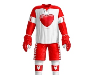 Uniforme de hockey sur glace pour hommes, qualité supérieure, impression numérique personnalisée, 100 % polyester, respirant, séchage rapide - Product Image 1