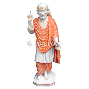 รูปปั้นพระศรีศรีสุทิธรณ์ พระพุทธเจ้า ทำจากหินอ่อน |   รูปปั้นพระศรีดี ไซบาบา ทำจากหินอ่อนสีขาว งานฝีมือ สำหรับวัดและบ้าน - MALIYAS - Product Image 1