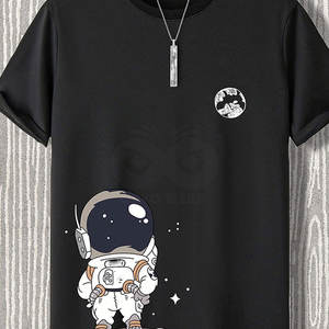 Camiseta de nuevo estilo con logo personalizado impreso para hombre, 100% algodón, ligera, de corte holgado, tela suave, camiseta gráfica hecha en Pakistán. - Product Image 2