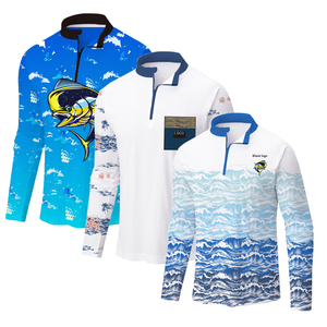 Chemises de pêche pour hommes, protection solaire, manches longues, polo, plage, SPF UV UPF 50+, t-shirts de pêche, séchage rapide, légers - Product Image 5