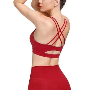 Wholesale Womens Sport Bra High Quality <b>Padded</b> Seamless Front Customizable <b>Running</b> Workout Yoga Training Gym Comfortable - Product Image 3