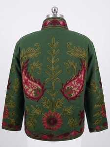 Manteau brodé Suzani, veste florale bohème, vêtement ethnique bohème, veste traditionnelle brodée à la main, fabrication artisanale, mode - Product Image 4
