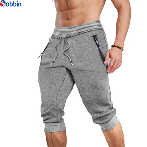 Nouveauté : Pantalon Capri pour homme, short de sport décontracté 3/4, jogging respirant à séchage rapide, poches zippées, unisexe, pour l'été - Product Image 5