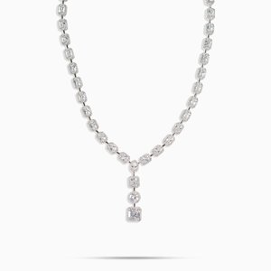 Chaîne à maillons en moissanite pour homme, bijoux de luxe en argent 925, collier élégant et scintillant, accessoire cadeau personnalisé - Product Image 2