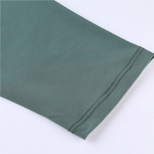 2026 Top Selling High Quality Premium <b>Men's</b> Long Sleeve Rash Guard Solid Green Quick Dry Breathable Polyester Sport Top - Product Image 3