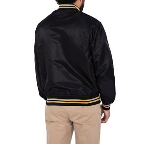 Blouson aviateur universitaire en satin personnalisé pour hommes veste d'hiver respirante grande taille pour hommes - Product Image 4