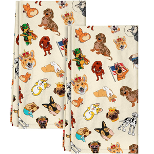 Serviettes de cuisine en coton super doux imprimées sur mesure, impression numérique, vente en gros - Product Image 6