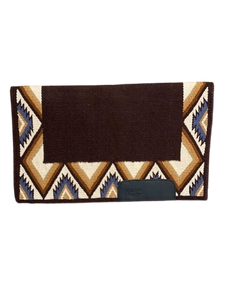 Manta de lana tejida para silla de montar western, almohadilla de equitación hecha a mano para aparejos de vaquero, equitación en ranchos, carreras de caballos, espectáculos y actividades al aire libre. - Product Image 3