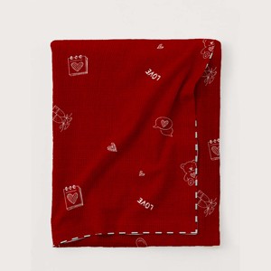 ผ้าปูโต๊ะผ้าฝ้ายลินินสีแดงพิมพ์ลายสวยงามตามสั่ง จากผู้ผลิตอินเดียในราคาที่เข้าถึงได้ - Product Image 3