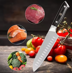 Wholesale PRESTIGE BLADES Customized <b>Kitchen</b> Chef <b>Knife</b> Handmade Carbon Steel Blade Ambidextrous Wooden Handle Sheath Brushed - Product Image 5
