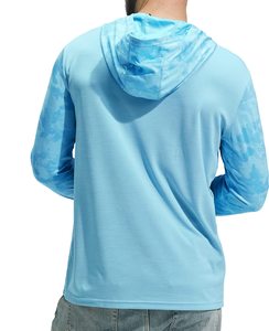 เสื้อฮู้ดดี้ตกปลาสำหรับผู้ชาย ป้องกันแสงแดด UPF 50 แห้งเร็ว ระบายอากาศได้ดี เป็นมิตรต่อสิ่งแวดล้อม แขนยาว 100% ผ้าแห้งเร็ว - Product Image 2