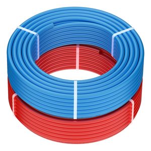 Tubo Flessibile PEX da 1/2 Pollice, 2 x 100 Piedi, per Acqua Potabile Calda/Fredda, Tubi e Flessibili in Plastica da 200 Piedi - Product Image 1
