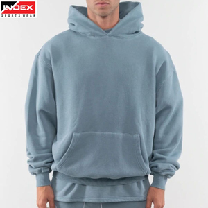 Sudadera con Capucha Extra Grande para Hombre, Marca INDEX, Color Sólido, Felpa, Informal, Corte Regular, para Otoño - Product Image 1