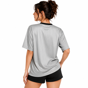 Wholesale Unisex Performance Crew Neck T Shirt Custom Lightweight Moisture Wicking Casual Women's Shirts OEM Private Label <b>Tops</b> - Product Image 2