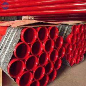 Tuyaux en acier pour la lutte contre l'incendie, norme ASTM d'Amérique latine, NFPA, rainurés, revêtement FBE rouge RAL3000, fabrication en usine - Product Image 5