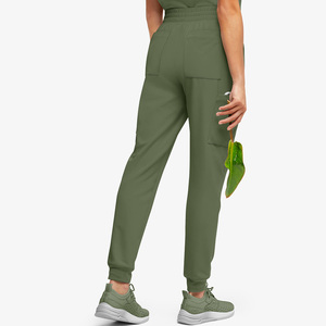Pantalons de travail unisexes sur mesure pour infirmières, pantalons de jogging pour femmes, pantalons médicaux en spandex écologiques pour hôpital - Product Image 2