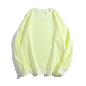 Best Quality Wholesale 2025 310g 100% Organic Cotton Fleece Winter Neck Blank Solid Color Eco-Friendly Hoodie Sweatshirt - Product Image 2