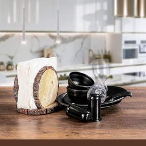 Kitchen <b>Dining</b> <b>Table</b> Countertop LivingRoom Home Bar Restaurant Indoor Outdoor Use mango <b>Farmhouse</b> Paper Napkin Storage Dispenser - Product Image 4