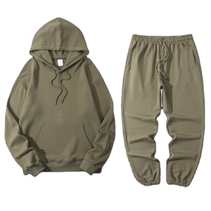 Customised Men Clothes Streetwear 2 Piece Tracksuit <b>Hoodie</b> and Jogger Sets - Product Image 1