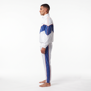 Ensemble de survêtement en nylon uni pour homme, design personnalisé, manches longues, pantalon de jogging à cordon de serrage, respirant, vêtements de sport décontractés - Product Image 4