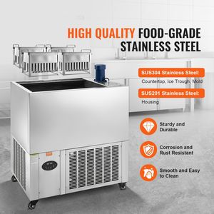 Macchina Commerciale per Ghiaccioli in Acciaio Inox, Set 4 Stampi, 120 Pezzi, Produttore di Ghiaccioli e Gelati su Stecco - Product Image 5
