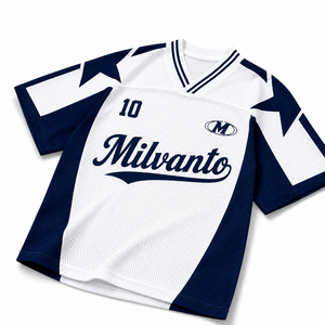 Camiseta de fútbol de malla personalizada para hombre |   Camiseta Deportiva de Manga Corta con Cuello en V, 100% Poliéster, 220 GSM, Malla Transpirable |   Jersey Sublimado con Cuello en V - Product Image 3