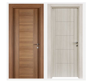 Porte en bois MDF massif sur mesure avec cadre et garniture, options résistantes à l'humidité et au vent pour portes intérieures et d'entrée - Product Image 2