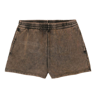 Shorts légers pour femmes, taille haute, délavés à l'acide, respirants, 100 % coton, séchage rapide, vente en gros - Product Image 5