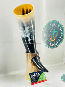 Cuerno vikingo para beber, artesanías naturales talladas en estilo animal para boda o decoración del hogar, pulido por Falak World Export - Product Image 6