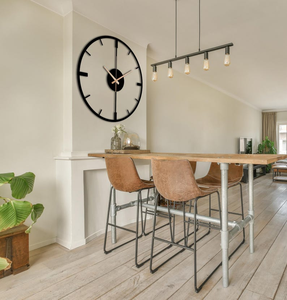 Modern Metal <b>Wall</b> <b>Clock</b> Minimalist Round Design Contemporary Decorative Timepiece Elegant <b>Living</b> <b>Room</b> Home <b>Wall</b> Decor - Product Image 6