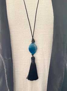 Vente en gros de pampilles artisanales personnalisées en agate bleue |   Décoration suspendue pour l'intérieur des voitures de luxe |   Décoration murale de style bohème pour la maison et le bureau - Product Image 5