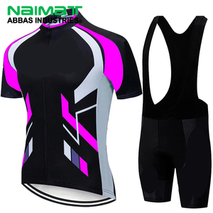 Men Contrast Color <b>Short</b> Sleeve <b>Cycling</b> Jersey Set Breathable Quick Dry MTB Road Bike Clothing <b>Padded</b> Bib <b>Shorts</b> - Product Image 6