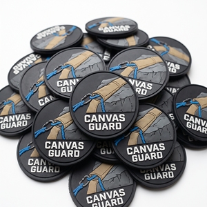 Écussons personnalisés en PVC souple, badges balises SOS, emblèmes ronds en silicone pour messagerie satellite, pour uniformes d'urgence extérieurs et fabricants - Product Image 4