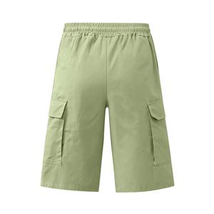 Shorts cargo pour hommes, taille mi-haute, cordon <span class=keywords><strong>de</strong></span> serrage, séchage rapide, respirant, écologique, taille élastique, longueur <span class=keywords><strong>bermuda</strong></span>, tissu en toile - Product Image 6