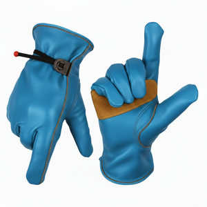 High Quality Customized Logo Leather <b>Driver</b> Safety <b>Gloves</b> Genuine Leather Material Made Safety Driving <b>Gloves</b> - Product Image 4