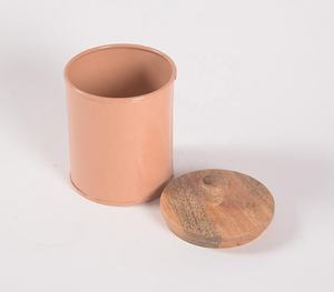 Boîte de rangement créative en fer galvanisé et manguier fait main à bas quantité minimale de commande Fabricant grossiste vente directe en usine - Product Image 3