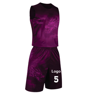 Full Customize Reversible <b>Basket</b> Ball Kids Singlets Vests Kit Set Shirt American Design Logo Uniforms Basketball Jerseys - Product Image 2