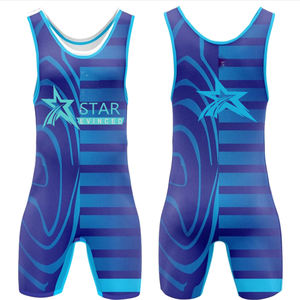 Traje de Lucha Libre Unisex para Adultos, Traje de Entrenamiento de Boxeo, Color y Logotipo Personalizados, 100% Poliéster, Secado Rápido, Transpirable, Talla Grande, SMART - Product Image 1