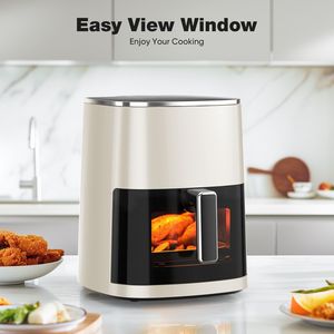 Friggitrice ad Aria da 6 Litri con Funzionalità 12-in-1: Friggitrice ad Aria, Arrosto, Riscaldamento, Disidratazione, Cottura al Forno, Cottura a Vapore a 400°F, Display con Finestra Quadrata - Product Image 5