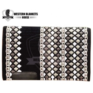 Customizable American Merino Wool Western Equestrian Saddle Pads <b>Heavy</b> Quality Premium Cotton Sports Comfortable Horse Racing - Product Image 2